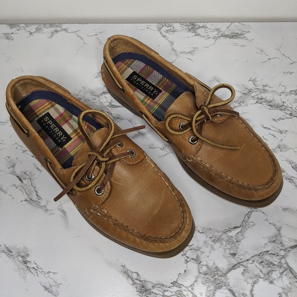 Sperry Leather Boat Shoes - Size 8 - Picture 5 of 7
